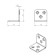 Corner Furniture Tundra Krep 30x30 zinc, 1 pc.