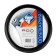 Braid on the steering wheel Nova Bright eco -leather, black, shagren, white line, size M