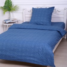 Bed linen 1.5p a dark blue quantum, 150x210cm, 150x210cm, 70x70 cm, calico, 120 g/m, cotton 100%