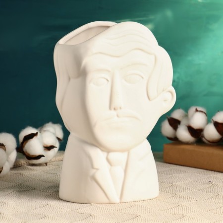 Kashpo - Vase "Gregor" 21x9x13cm, white
