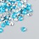 Decor for creativity in the bottle "Rhinestones. Blue water" set 250 pcs d = 0.6 cm 4x3x3 cm