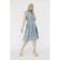 Viscose dress with a belt, size 42