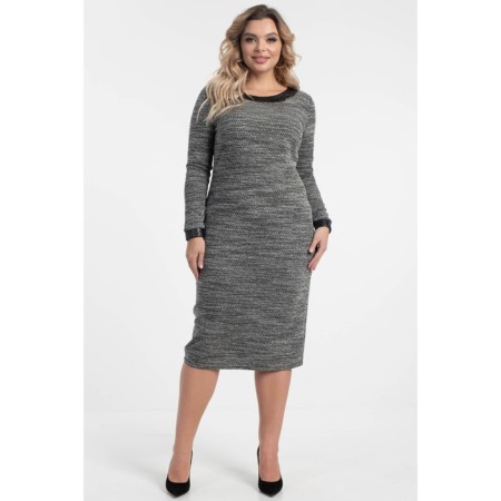 Women's dress, size 52, gray color-8
