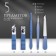 Manicure set, 5 objects, in case, blue/white color