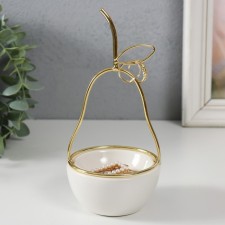Souvenir ceramics, metal stand 
