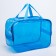 Cosmetic bag with lightning, blue color