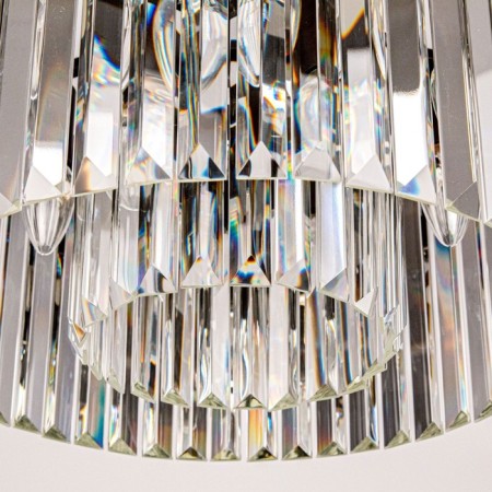 Suspended lamp Citilux "Martin" CL332081, 40x40x125 cm, 8x60W, E14, Black Color Black-6