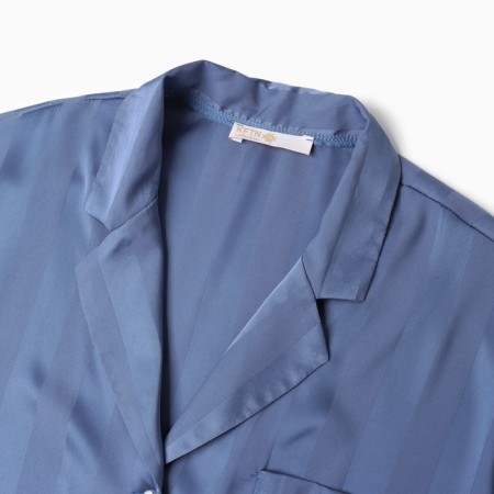 Female pajamas (shirt and shorts) KAFTAN "strip" size 40-42, blue-7