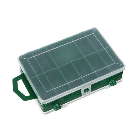 Box with insolon, for spinners and mormyshki, bilateral, 11+1 departments, 11.5 x 8.5 x 3.5 cm-1