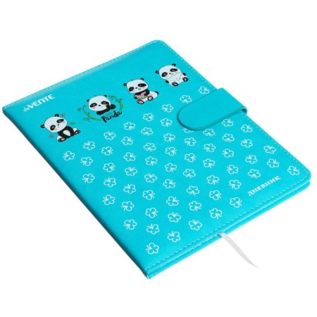 Universal Panda Friends 1-11 Diary, firm covering with foam rubber, artificial leather, lies, block 80 g/m2-1