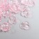 Beads for creativity Plastic "Busin Hat" set 50 pcs Transparent pink 0.4x1x1 cm