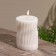 Candle "wave" 6.5x6.5x10 cm, soy wax