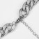 Gladiator chain large links, silver color, 60 cm