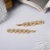 Invisibility for hair "Liberty" (set 2 pcs) radiance of a loop, 4.5 cm, gold