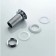 Bottom valve Ledeme L65, for a shell, brass, chrome