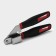 A press for garlic DIGMA, 21 cm, stainless steel, black color, red