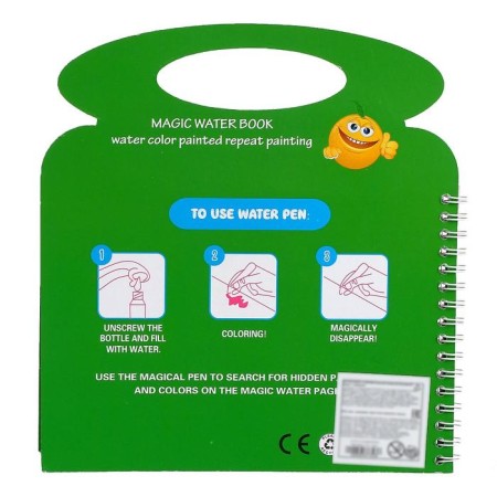 Book for drawing water "Fruits", with a marker-5