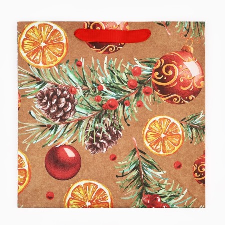 Craft square “New Year's mood”, 30 x 30 x 12 cm, New Year-4