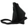 Male bag, genuine leather, black 18x2x30 cm