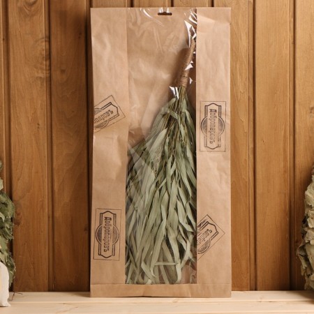 A broom for a bath eucalyptus with a braid, in Europros-4