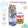 Colored pencils in a tube, 12 colors, trihedral, transformers