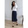 Female skirt, size 44, blue color