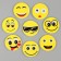 A set of figures from EVA on an adhesive basis "Smiles", 8 pcs mix