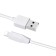 Hoco X1, Lightning cable - USB, 2.4 A, 1 m, white