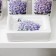 A set of accessories for the lilac bathroom, 4 items (320 ml dispenser, soap dish, 2 glasses 300 ml)