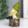 Polystone souvenir "Dwarf in a green cap on a foam" 6.7x5.5x11.5 cm