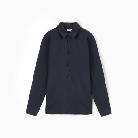 Shirt for the boy Minaku: School Collection, dark blue color, height 152 cm-11