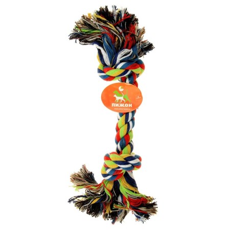 Cable toy "2 knots", 200 g, up to 33 cm, mix of flowers-3