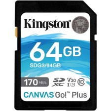 Карта памяти SDXC 64GB Kingston SDG3/64GB Canvas Go! Plus w/o