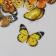 Stickers for creativity PLC PVC "Amber butterflies" set 40 pcs 9x10.5 cm