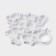 A set of forms for cutting the cookies of the share “underwater world”, 8 objects, white color