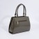 Women's bag El Masta with a zipper, 2 outer pockets, a long belt, khaki color