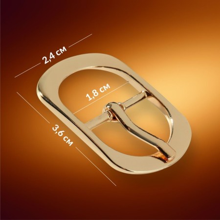 A belt buckle, 3.6 × 2.4 cm, 18 mm, gold color-1