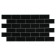 PVC panel block black, white seam 962x484 mm