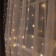 Garland "Curtain" 2 × 3 m Rosa, IP20, silver thread, 450 LED, warm white glow, 8 modes, 220 V