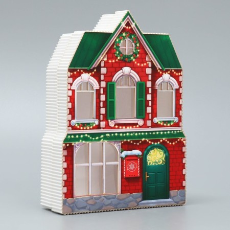 Gift Box "New Year's House", 16 x 22 x 5 cm, New Year-3