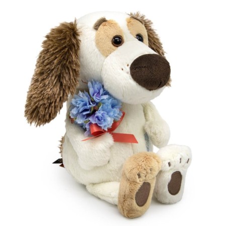 Soft toy "BABY BABY", with a bouquet, 20 cm-1