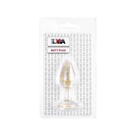 Anal plug Toyfa, acrylic, golden, 8 cm, D 2.8 cm-6