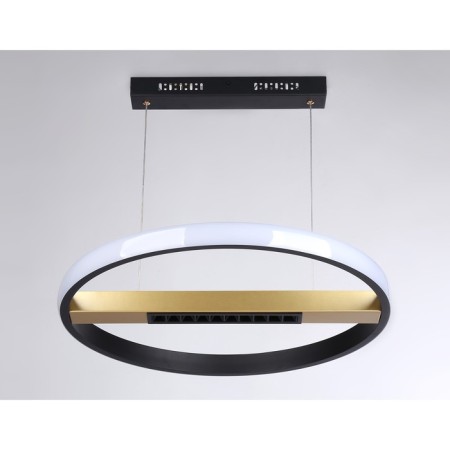 LED LED suspension with the control panel Ambrella Light, Linetech, FL51489, LED, 62 W, ​​4650LUM, 3000-6400K, black color, gold-5