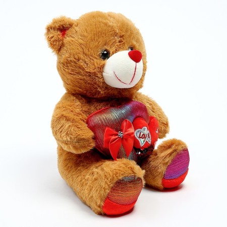 Soft toy "Bear Heart with a bow", 25 cm, color mix-4