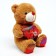 Soft toy "Bear Heart with a bow", 25 cm, color mix
