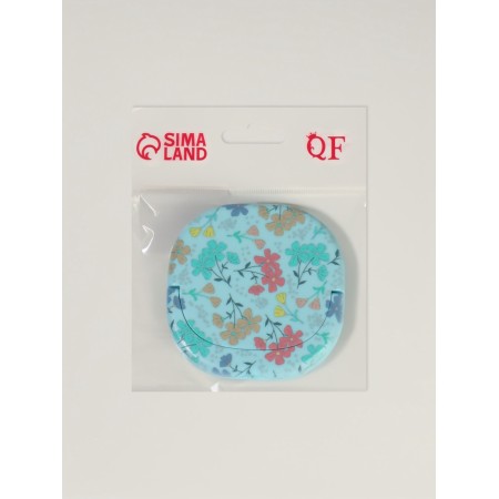 Pocket mirror “pattern”, with a stand, 8 × 8 cm, blue color-5