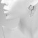Earrings with the removable element "Transformer" stars, white color in silver