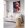 Decorative panel with photo printing "Snowman", vertical, size 150x200 cm