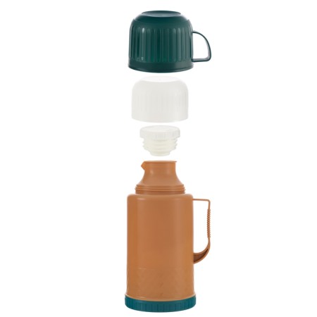 Thermos 1.2 l, with a glass flask, retains heat 18 hours, 15 x 28 cm, brown
