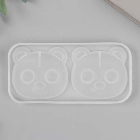 Mold Silicon "Bear with Big Eyes" 2 items 5.5x11.2x0.9 cm-2